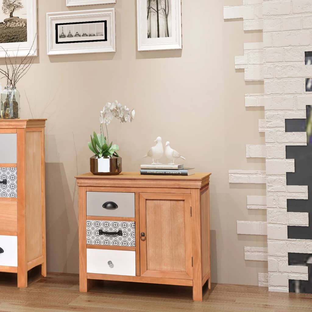 Sideboard 65x35x60 cm Solid Wood Eucalyptus