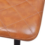 Dining Chairs 2 pcs Light Brown Faux Leather