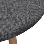 Dining Chairs 2 pcs Dark Grey Fabric