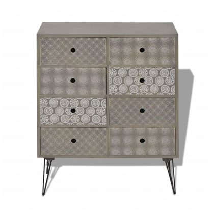 Sideboard 8 Drawers Grey