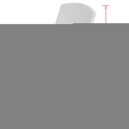 Folding Garden Chairs 4 pcs Steel and HDPE White
