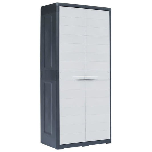Garden Storage Cabinet XL 78x46x175 cm Plastic