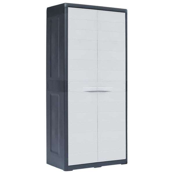  Garden Storage Cabinet XL 78x46x175 cm Plastic
