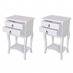 Nightstands with Drawers 2 pcs White