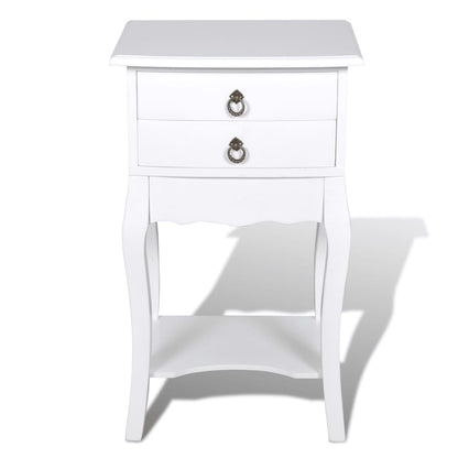 Nightstands with Drawers 2 pcs White