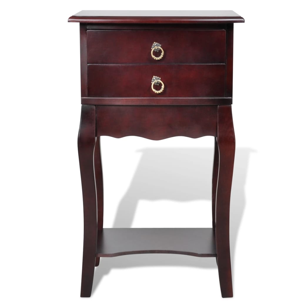 Nightstands with Drawers 2 pcs Brown