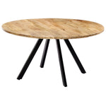 Dining Table Round Solid Mango Wood