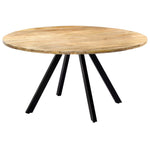 Dining Table Round Solid Mango Wood