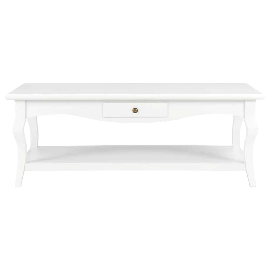 Coffee Table White 110x60x40 cm MDF