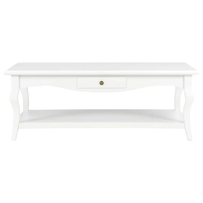 Coffee Table White 110x60x40 cm MDF