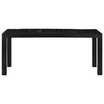 Dining Table Solid Mango Wood Black