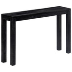 Console Table Black Solid Mango Wood