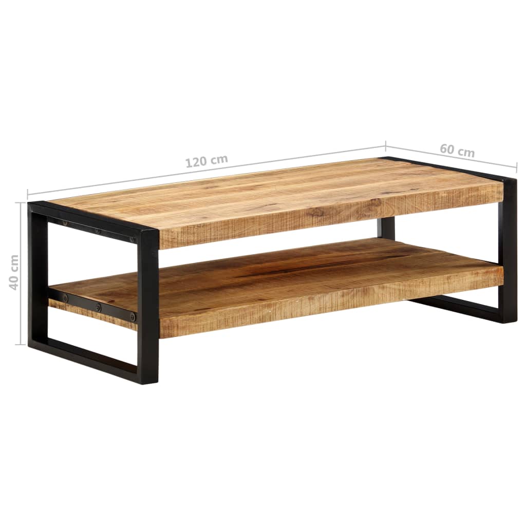 Coffee Table 120x60x40 cm Solid Mango Wood