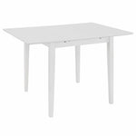 Etendable Dining Table White  MDF