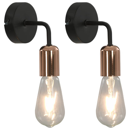 2 pcs Wall Lights with Filament Bulbs