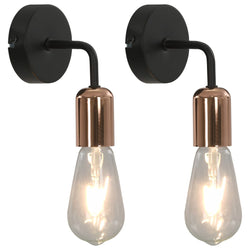 2 pcs Wall Lights with Filament Bulbs