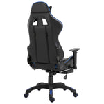 Gaming Chair with Footrest Blue