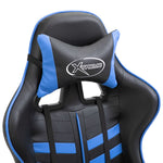 Gaming Chair with Footrest Blue