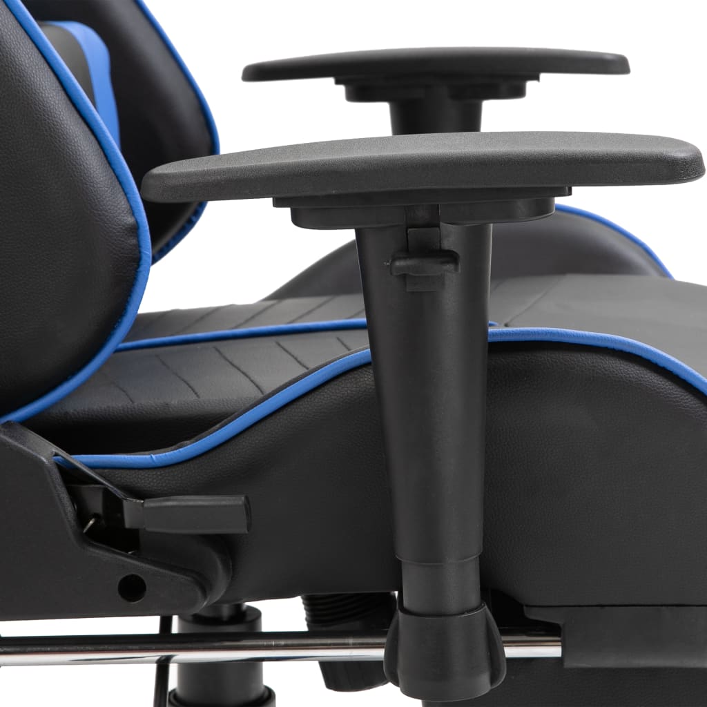 Gaming Chair with Footrest Blue