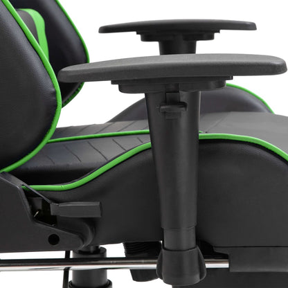 Gaming Chair with Footrest Green