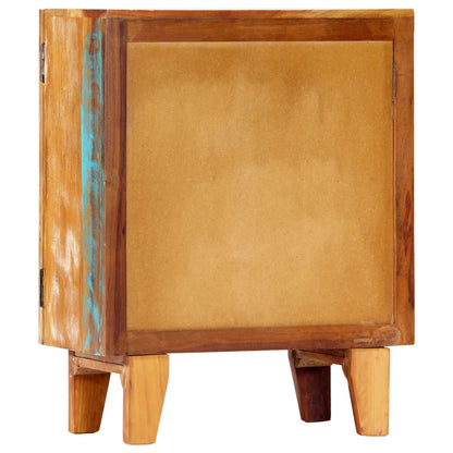 Hand Carved Sideboard 60x30x75 cm Solid Reclaimed Wood