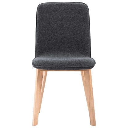 Dining Chairs 2 pcs Grey Fabric