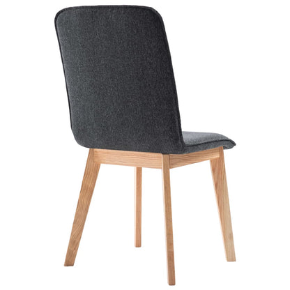 Dining Chairs 2 pcs Grey Fabric