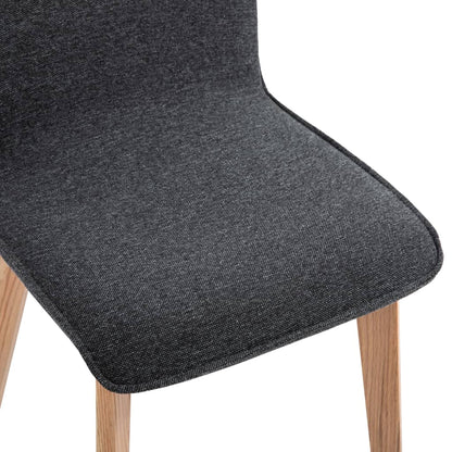 Dining Chairs 2 pcs Grey Fabric