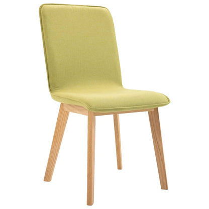 Dining Chairs 4 pcs Green Fabric