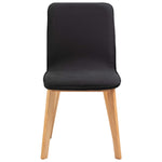 Dining Chairs 2 pcs Black Fabric