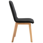 Dining Chairs 2 pcs Black Fabric