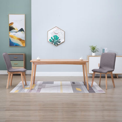 Dining Chairs 2 pcs Taupe Fabric
