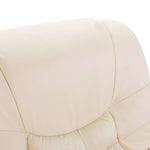 Reclining Chair Cream Leather