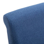 Dining Chairs 2 pcs Blue Fabric