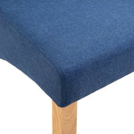 Dining Chairs 2 pcs Blue Fabric