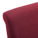 Dining Chairs 4 pcs Red Fabric