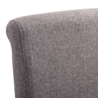 Dining Chairs 2 pcs Taupe Fabric