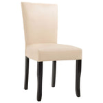 Dining Chairs 2 pcs faux Leather Cream