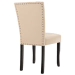 Dining Chairs 2 pcs faux Leather Cream