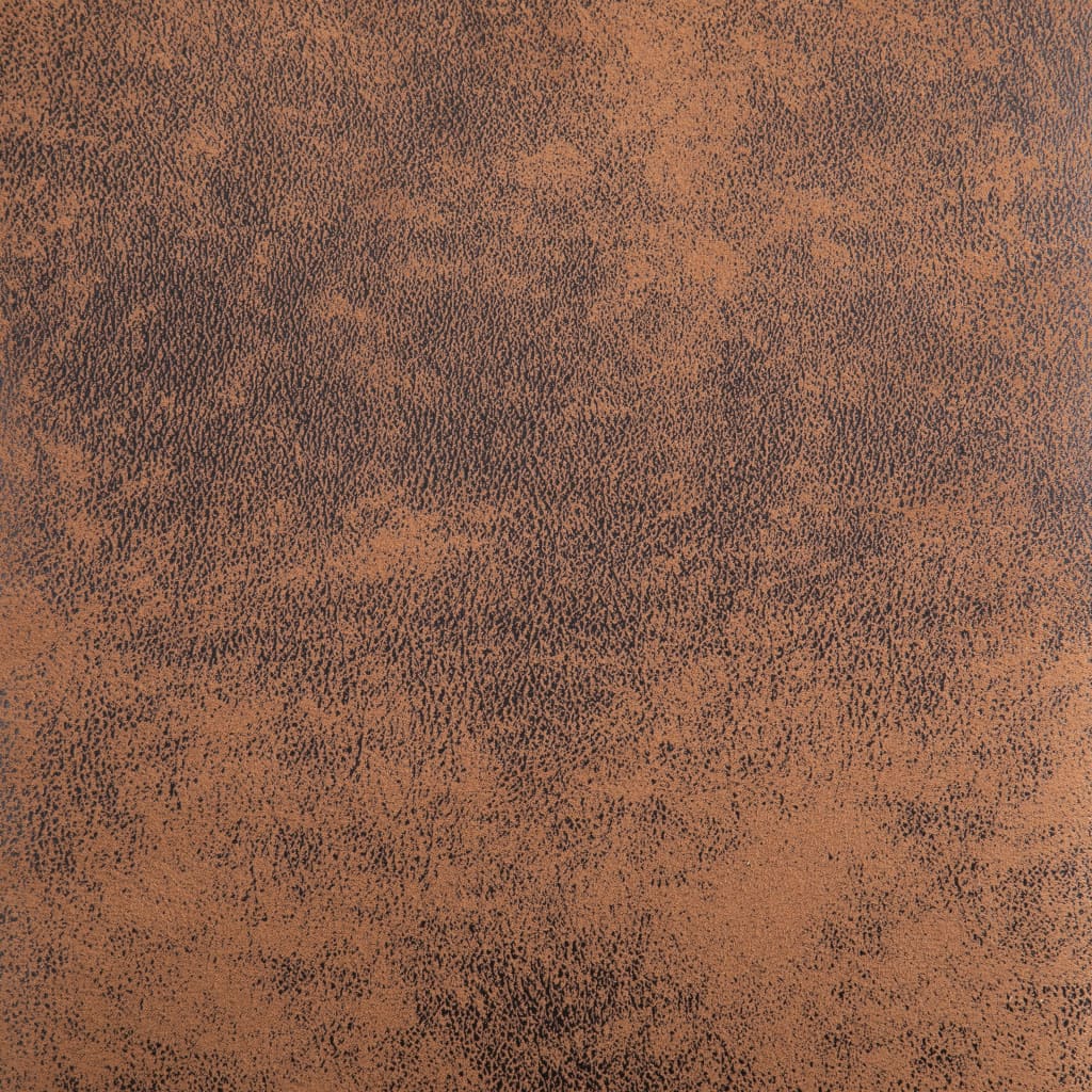 Dining Chairs 2 pcs Brown Faux Suede Leather