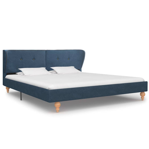  Bed Frame Blue Fabric   King
