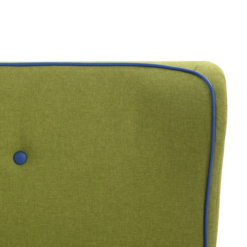 Bed Frame Green Fabric 137x187 cm  Double