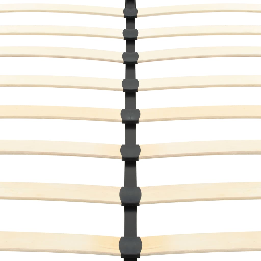 Bed Frame White Faux Leather 106x203 cm  King Single