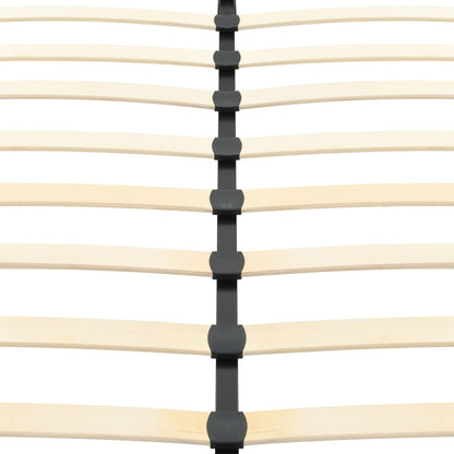 Bed Frame White Faux Leather 106x203 cm  King Single