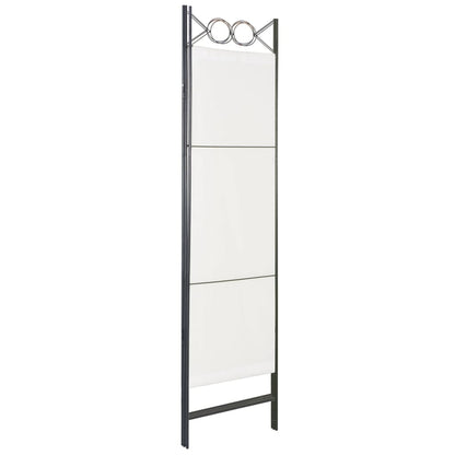 3-Panel Room Divider White 120x180 cm