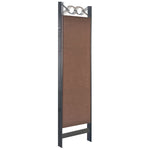 6-Panel Room Divider Brown
