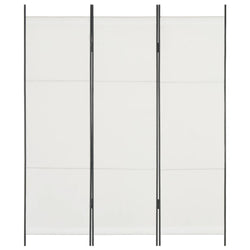3-Panel Room Divider White 150x180 cm