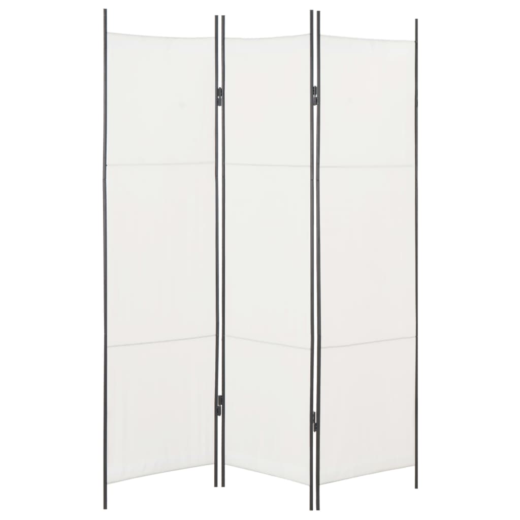 3-Panel Room Divider White 150x180 cm