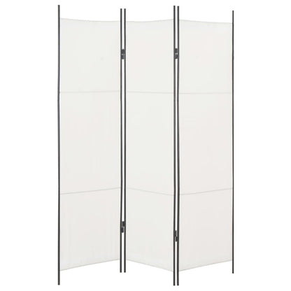 3-Panel Room Divider White 150x180 cm