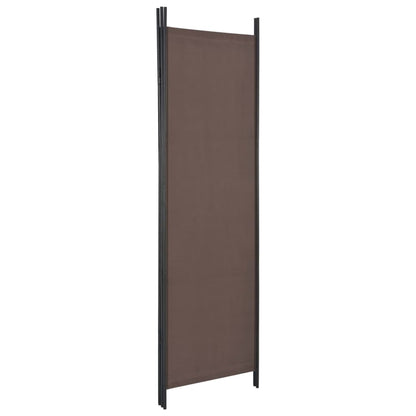 3-Panel Room Divider Brown 150x180 cm